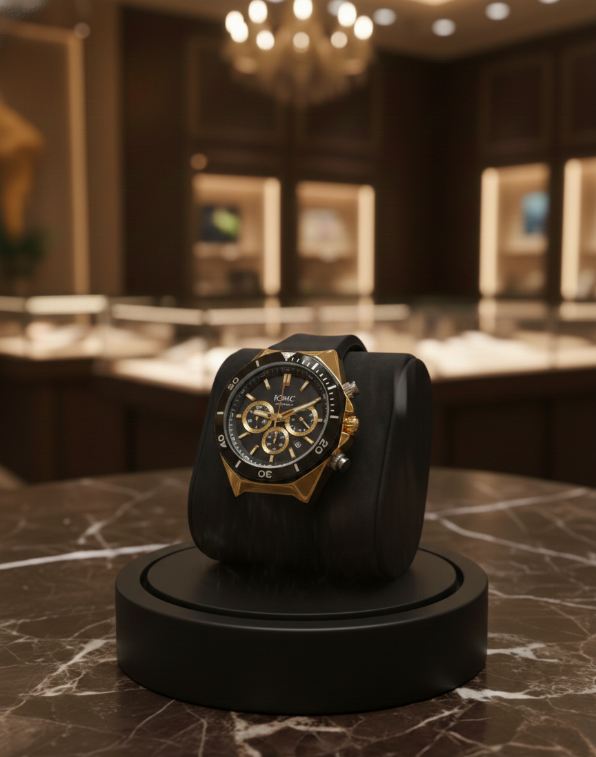 KWC Chronograph Rose Gold Wrist Watch