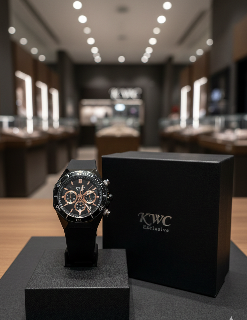 KWC Chronograph Rose Gold Wrist Watch